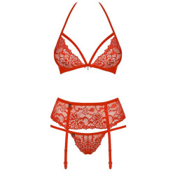 Obsessive Ensemble Kalicy 3 Pièces - Rouge